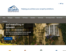 Tablet Screenshot of 1stcall4mortgages.co.uk